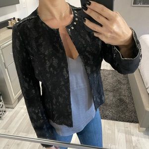 Lace jacket black